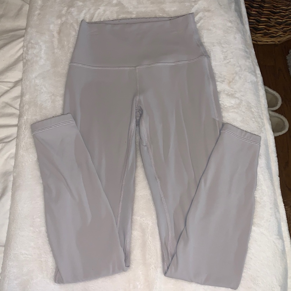lululemon white/gray align leggings size 4 28”
